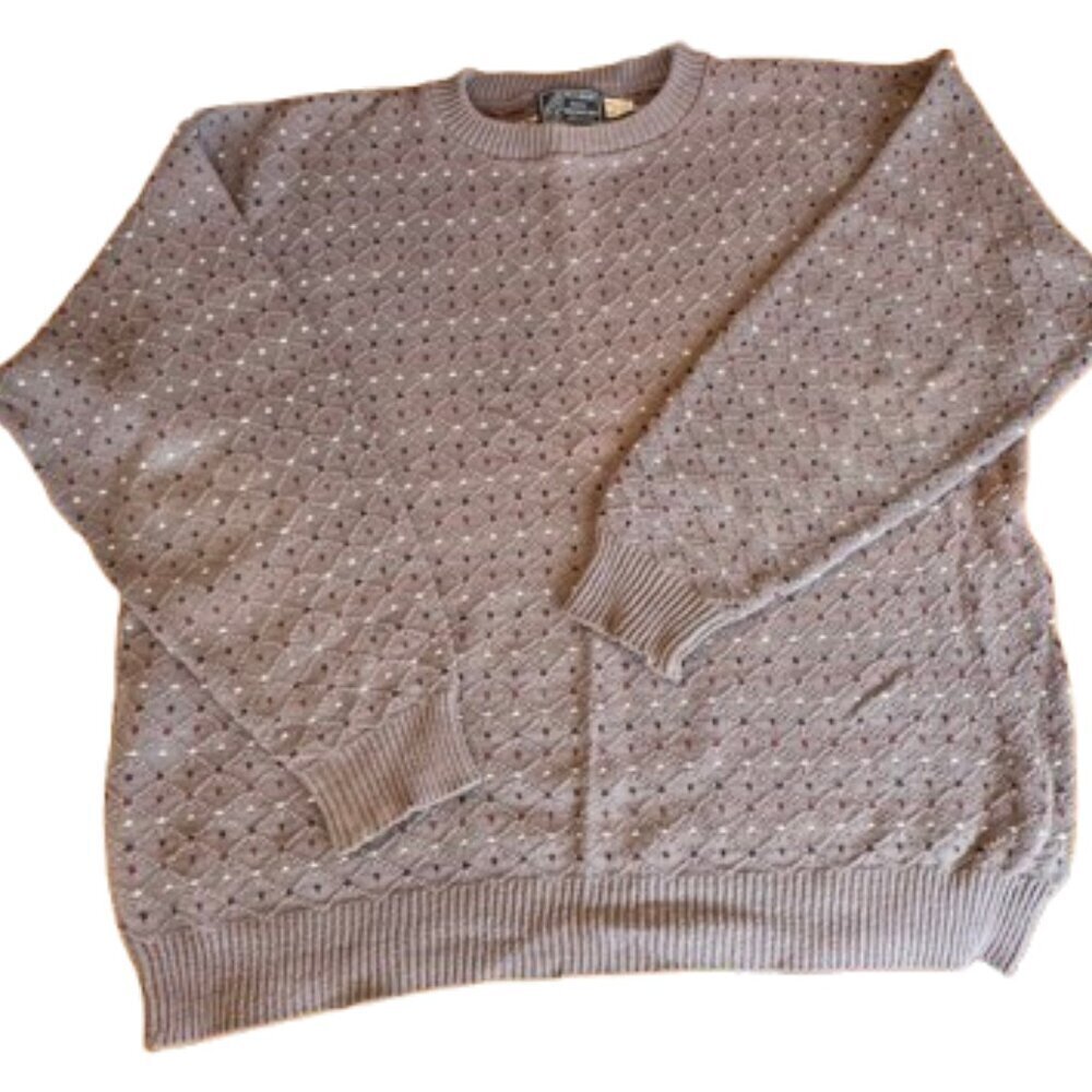 Peconic Bay Trader Men's Vintage Knit Crewneck Sweater XL (H5)